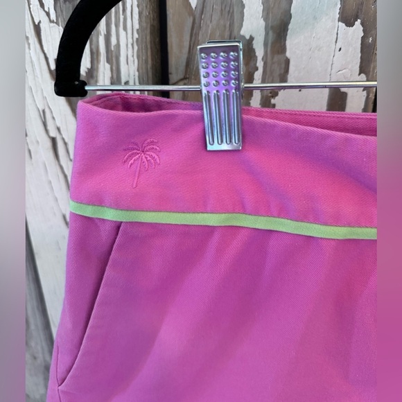 Lilly Pulitzer Pink and Green Polo Shirt & Short Set Vintage XL & Size 10 - Picture 13 of 16